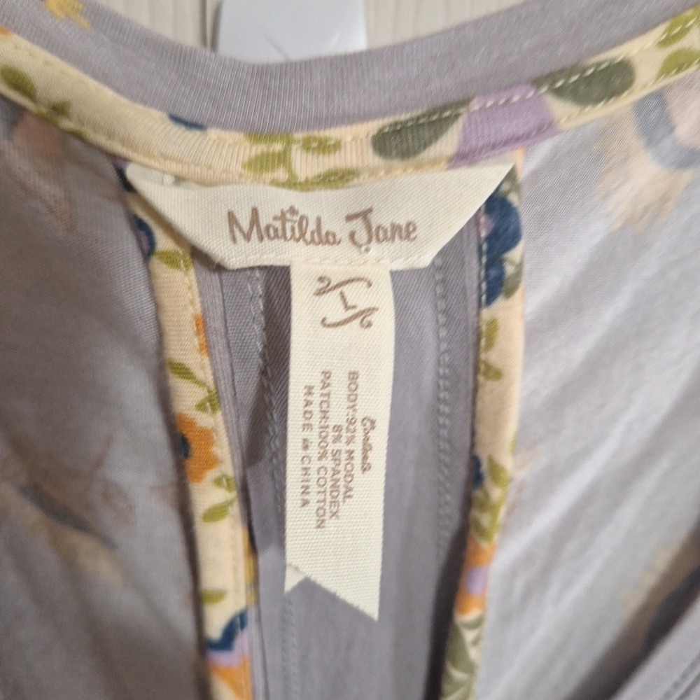 Matilda Jane Stretch Midi Dress - L - Gray - Picture 2 of 9